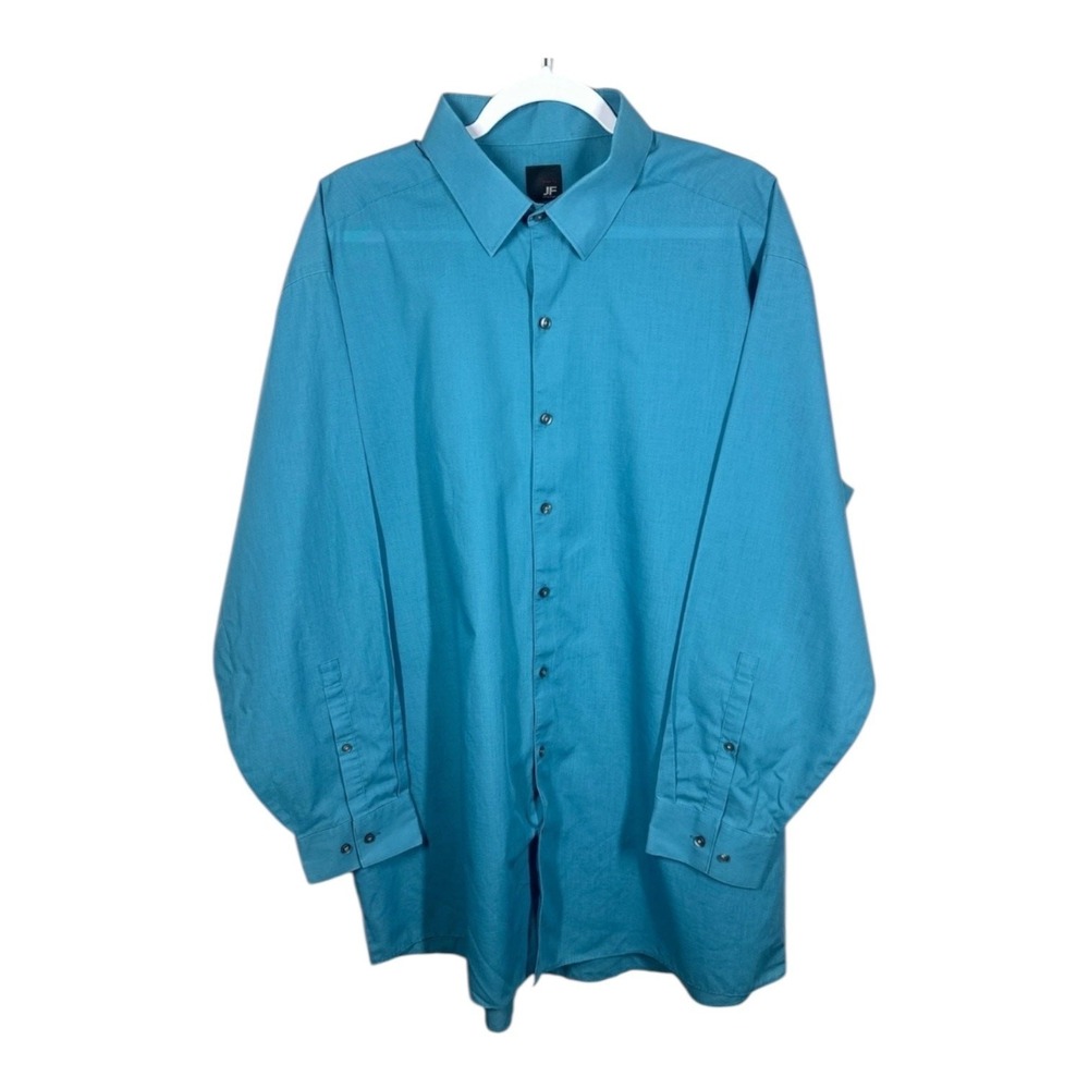 J. Ferrarโ Mens Blue Button Down Size XXL